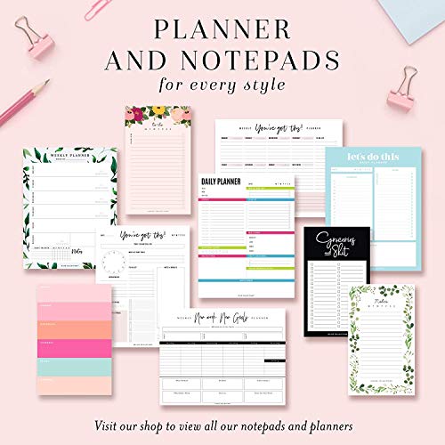 SOLO Daily Planner, Things To Do Pads of 90 tear off sheets