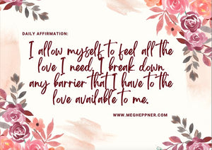 An Affirmation to Accept Love...