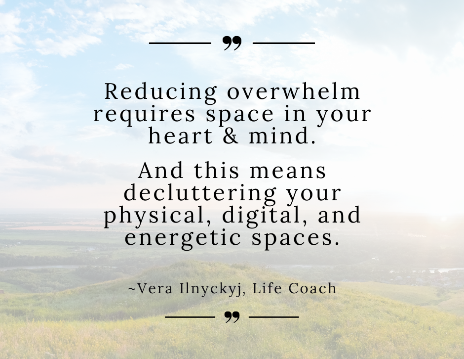 Reducing Overwhelm: Make Space for Your Thoughts and Feelings