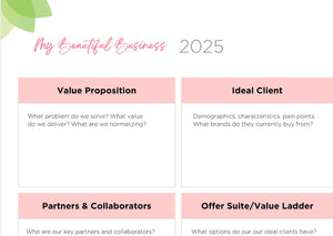 Beautiful Business Planner 2025