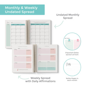 Dare to Declare Vision Board Planner: Undated Day Planner & Goal Setter