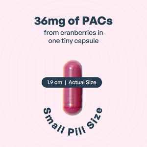 Utiva UTI Control Cranberry PACs - #1 Doctor- Recommended for UTI prevention - 36mg PACs for Urinary Tract Infection Avoidance - Supplement for Urinary Tract Health for Women and Men – Cranberry Extract Pills for urinary & bladder health, 30 Vegi Capsules