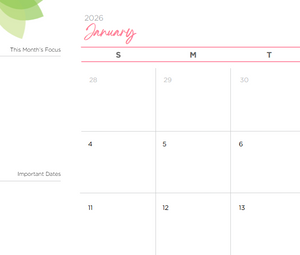 Beautiful Business Planner 2026 - Daily, Weekly, Quarterly, and Yearly Planner for Wellness-Minded Women in Business