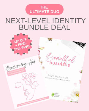 BUNDLE: 2026 Beautiful Business Planner & Becoming Her Journal