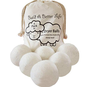Handmade Wool Dryer Balls Pack of 6